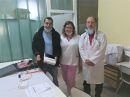 Načenik pulmologije Opšte bolnice Senta dr Goran Lazic, Angela Juhas glavna sestra i Bojan Dragic, Intermedic Group - distributer spirometra